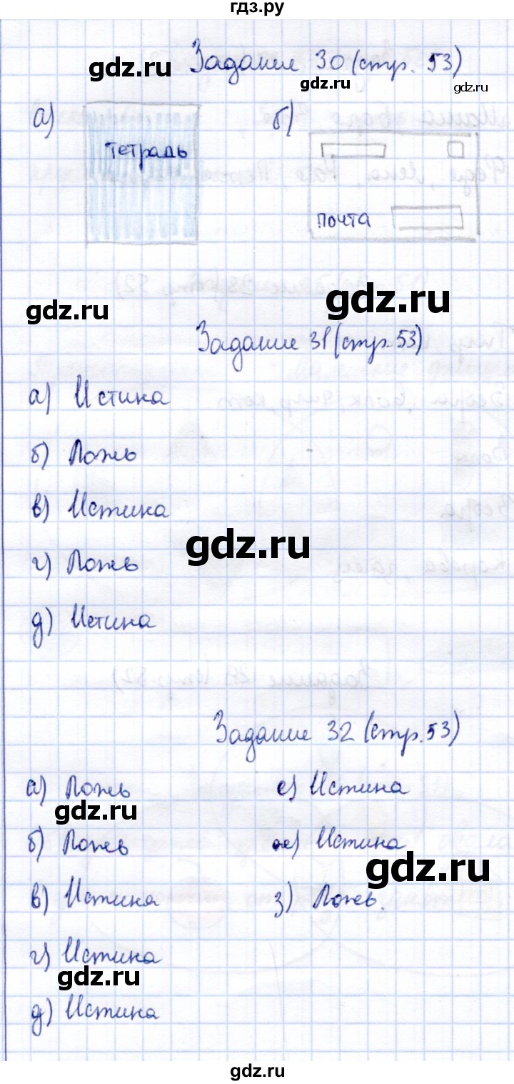 ГДЗ по информатике 2 класс Горячев   часть 2. страница - 53, Решебник