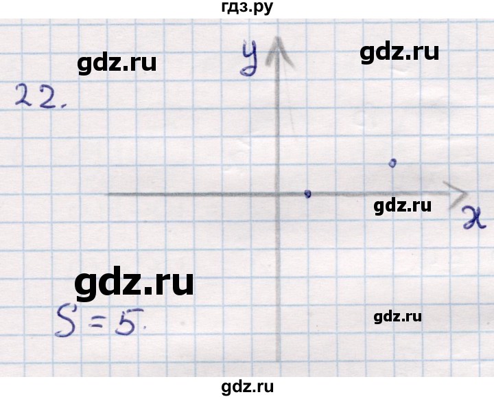 ГДЗ по геометрии 9 класс Смирнов   повторение курса 8 класса / прямоугольная система координат на плоскости - 22, Решебник