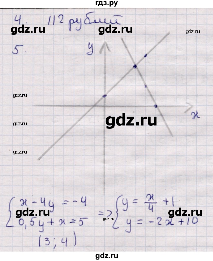 ГДЗ по алгебре 7 класс Глазков контрольные измерительные материалы (ким)  контрольные работы / КР-9 - Вариант 1, Решебник
