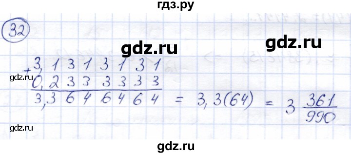 ГДЗ по алгебре 8 класс Солтан   упражнение - 32, Решебник