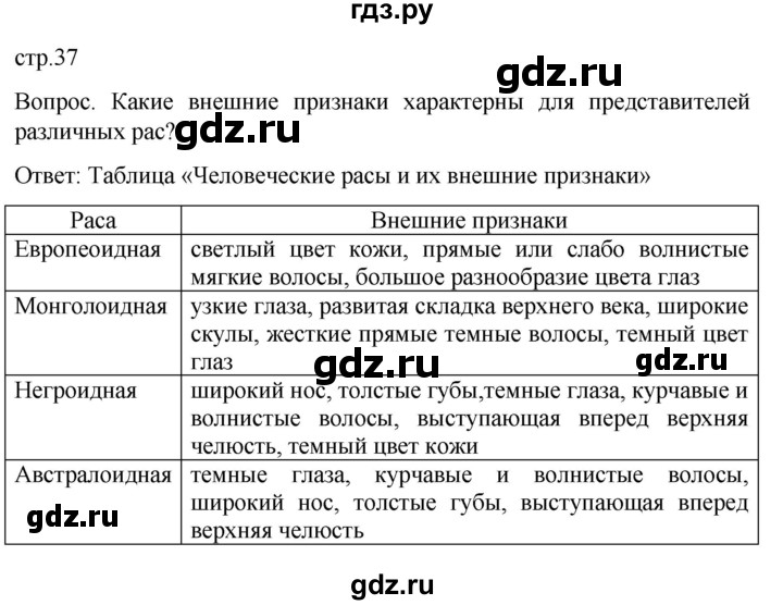 ГДЗ по географии 7 класс Климанова страница - 37, Решебник 2021