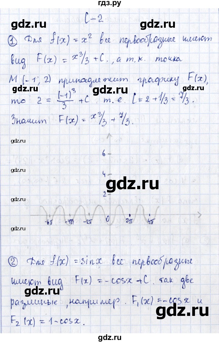 ГДЗ по алгебре 11 класс Ивлев дидактические материалы  самостоятельная работа / вариант 1 - 2, Решебник
