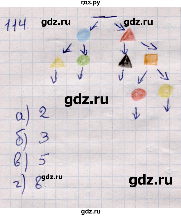 ГДЗ по информатике 5 класс Семенов   задание - 114, Решебник