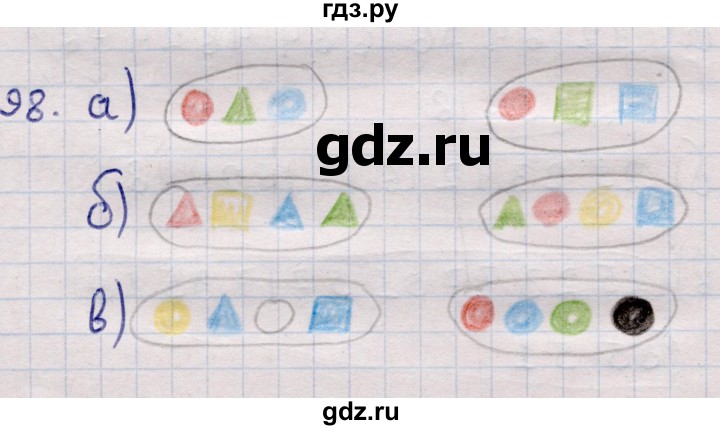 ГДЗ по информатике 5 класс Семенов   задание - 98, Решебник