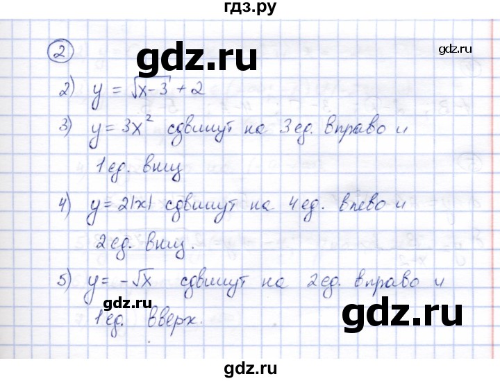 ГДЗ по алгебре 8 класс Ключникова рабочая тетрадь  §21 - 2, Решебник