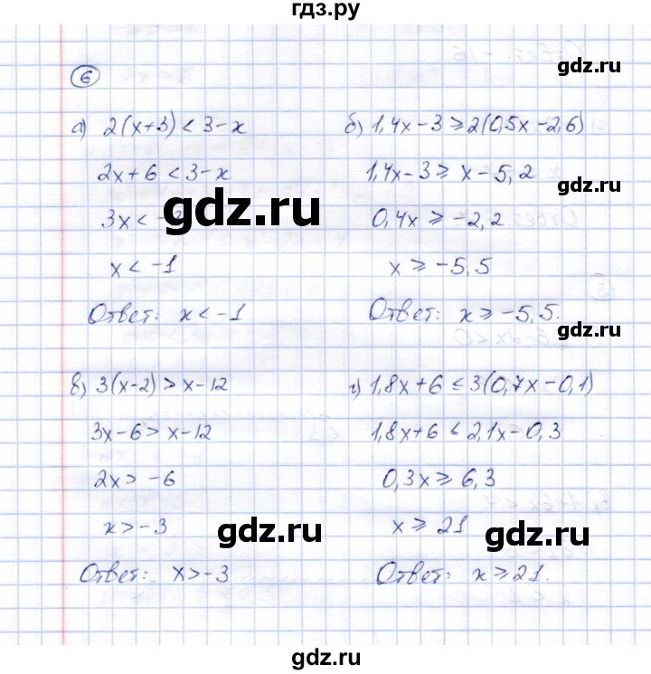 ГДЗ по алгебре 8 класс Ключникова рабочая тетрадь  §33 - 6, Решебник