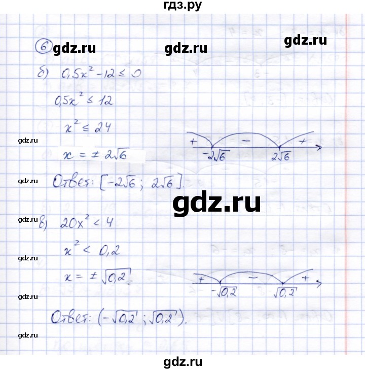 ГДЗ по алгебре 8 класс Ключникова рабочая тетрадь  §34 - 6, Решебник
