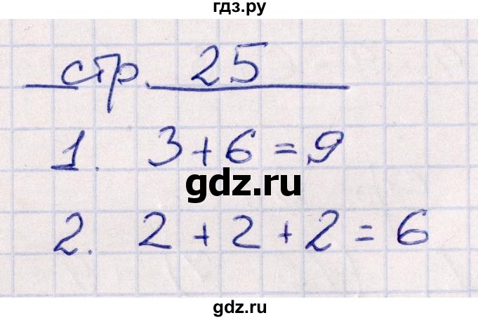 ГДЗ по математике 2 класс Рудницкая контрольные работы  часть 1. страницы - 25, Решебник