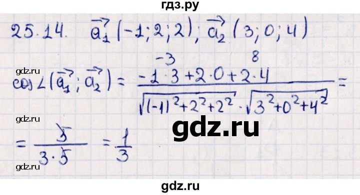 ГДЗ по геометрии 10 класс Смирнов  Естественно-математическое направление §25 - 25.14, Решебник