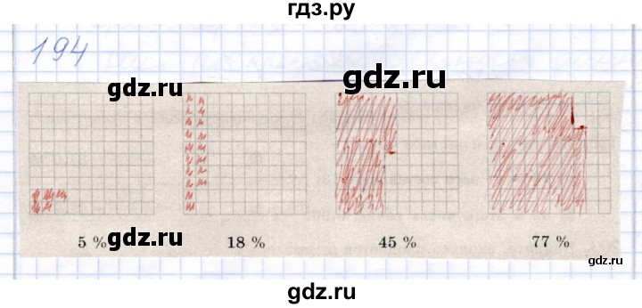 ГДЗ по математике 5 класс Бурмистрова рабочая тетрадь  часть 2 / номер - 194, Решебник