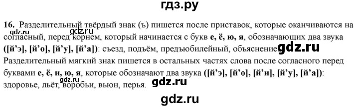 ГДЗ по русскому языку 4 класс Голубь Тематический контроль вопрос для повторения изученного - 16, Решебник 2025