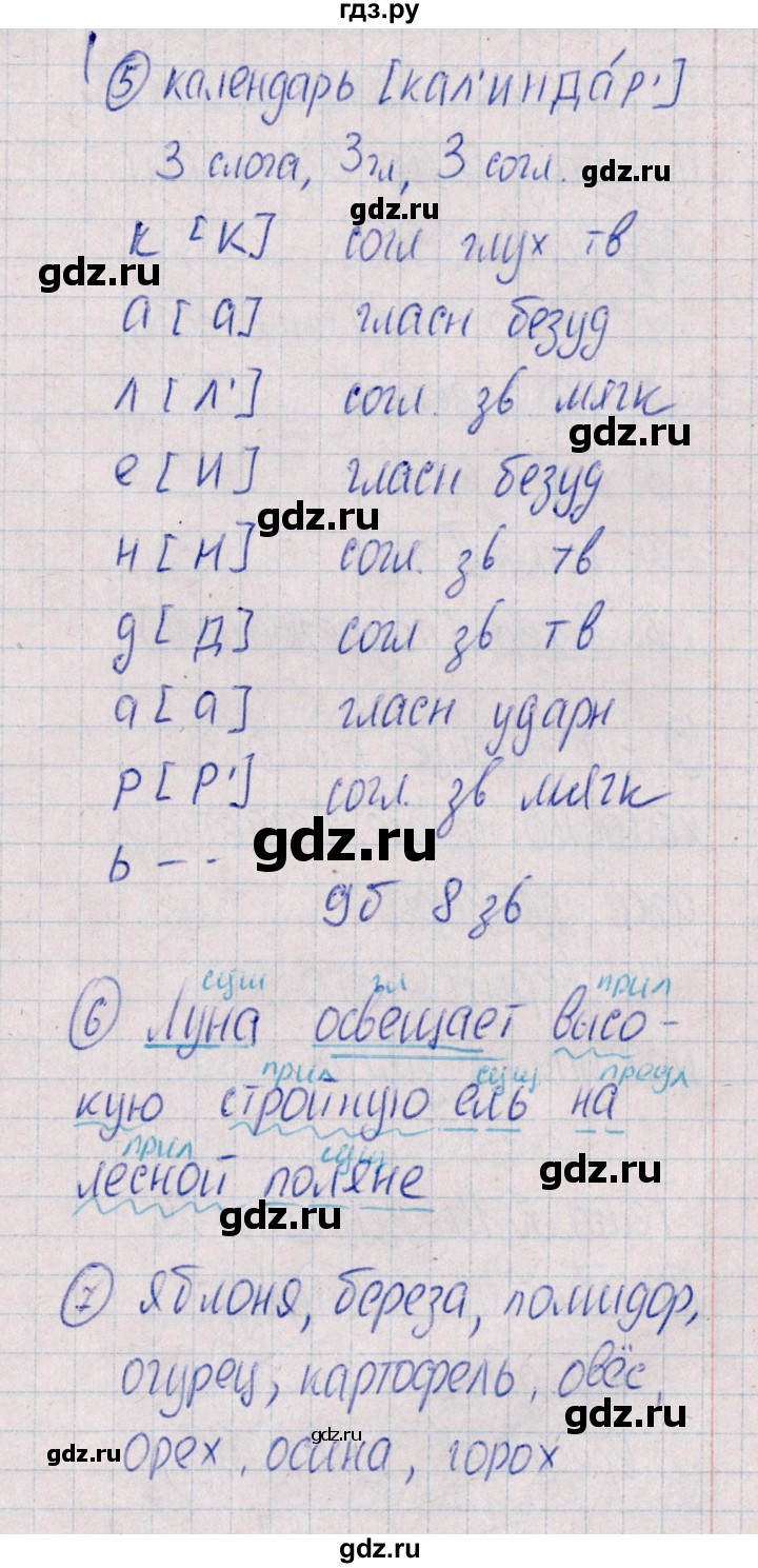 ГДЗ по русскому языку 4 класс Голубь Тематический контроль тема №14 - Вариант 1, Решебник №1 2019