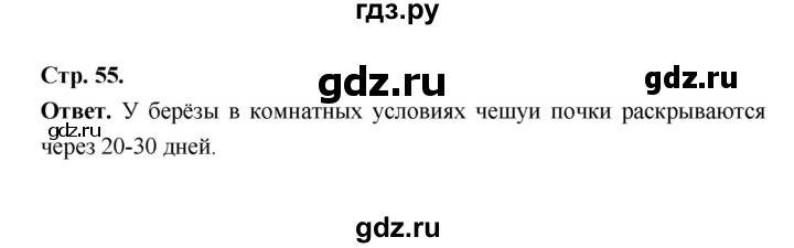 ГДЗ по биологии 6 класс  Пасечник  Базовый уровень страница - 55, Решебник