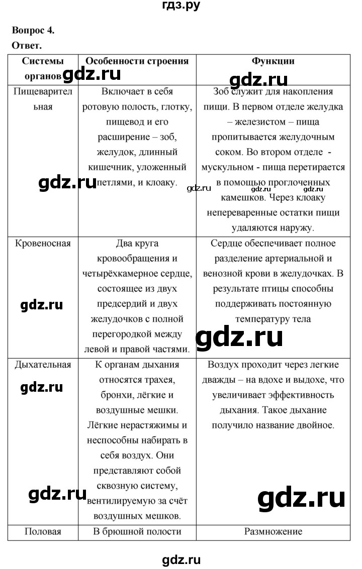 ГДЗ по биологии 8 класс  Пасечник  Базовый уровень параграф 43 (страница) - 185, Решебник