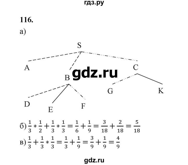 ГДЗ по математике 7‐9 класс Высоцкий  Базовый уровень часть 2 / задача - 116, Решебник