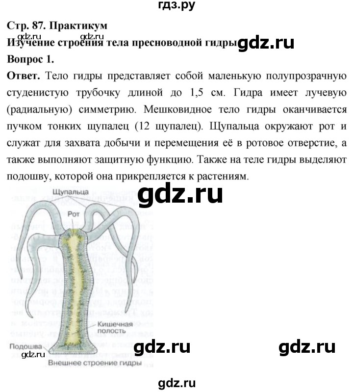 ГДЗ по биологии 8 класс Суматохин Углубленный уровень часть 1 / §17 / практикум - 1, Решебник