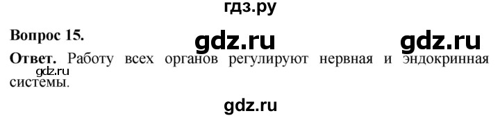 ГДЗ по биологии 8 класс Суматохин Углубленный уровень часть 1 / §9 / темы для дискуссий - 15, Решебник