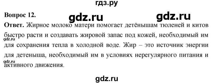 ГДЗ по биологии 8 класс Суматохин Углубленный уровень часть 2 / §32 / объясните - 12, Решебник