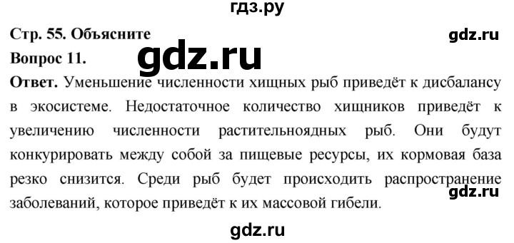 ГДЗ по биологии 8 класс Суматохин Углубленный уровень часть 2 / §9 / объясните - 11, Решебник