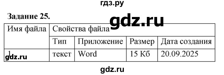 ГДЗ по информатике 7‐9 класс Босова компьютерный практикум работа 11 - 25, Решебник