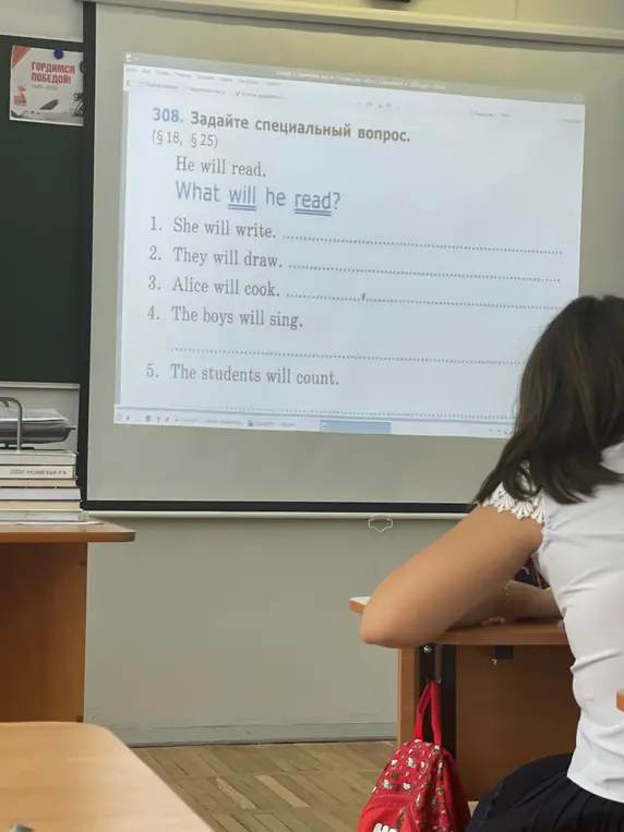 Задайте специальный вопрос 