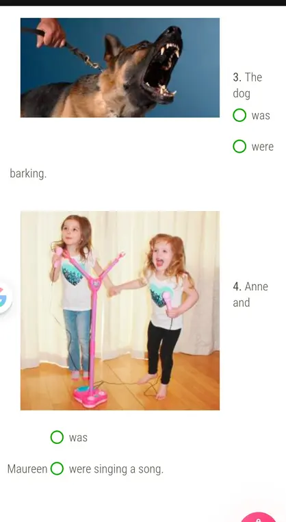 Выбрать was/were