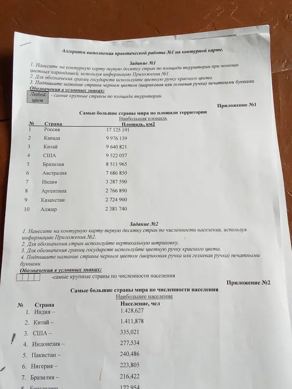 Конторная карта
