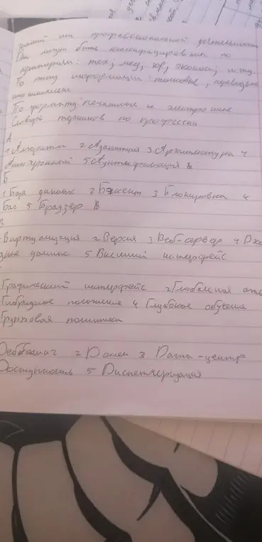 напиши определения слов с категории А до Д
