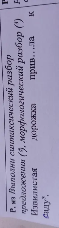 Синтаксический и морфологический разбор предложения и слова