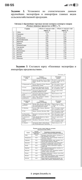 География.Решить все задания