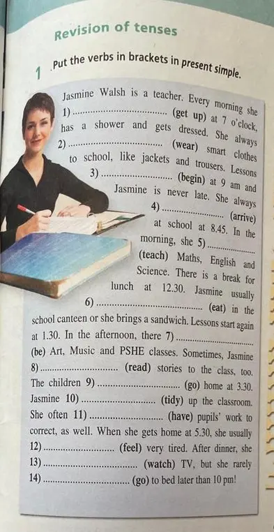 Put the verbs in brackets in present simple
