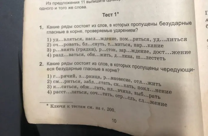 Определи буквы в пропущенных словах в упражнении по русскому языку