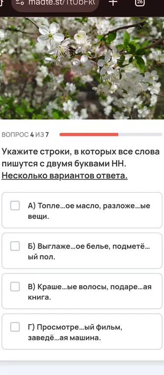 Укажи строки, в которых все слова пишутся с двумя буквами НН