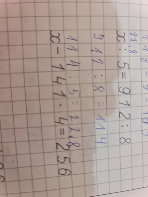 Реши уравнение x : 5 = 9 * 2 : 8.