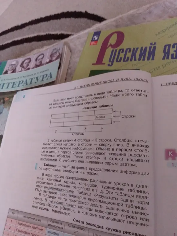 объясни, что такое таблицы и как с ними работать