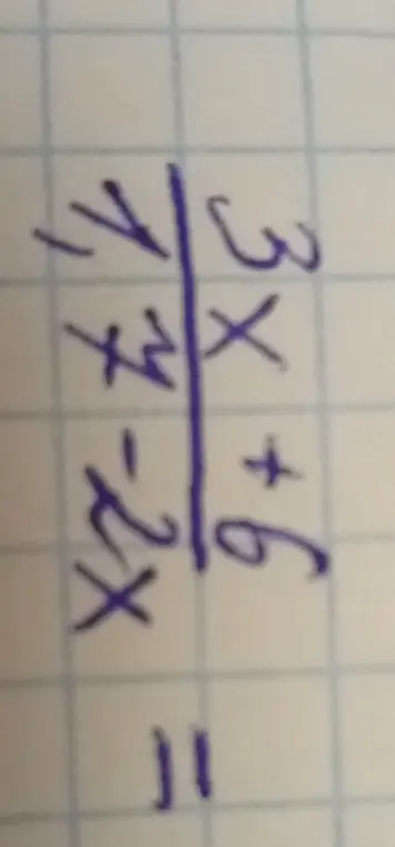Реши уравнение \frac{3x+6}{1-2x} = 1