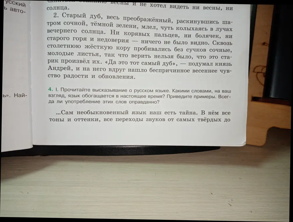 Прочитай высказывание о русском языке. Какими словами, на мой взгляд, язык обогащается в настоящее время? Приведи примеры. Всегда ли употребление этих слов оправданно?