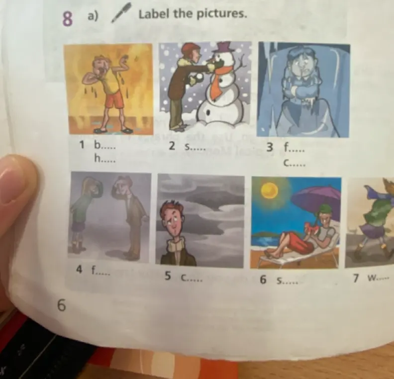 Label the pictures