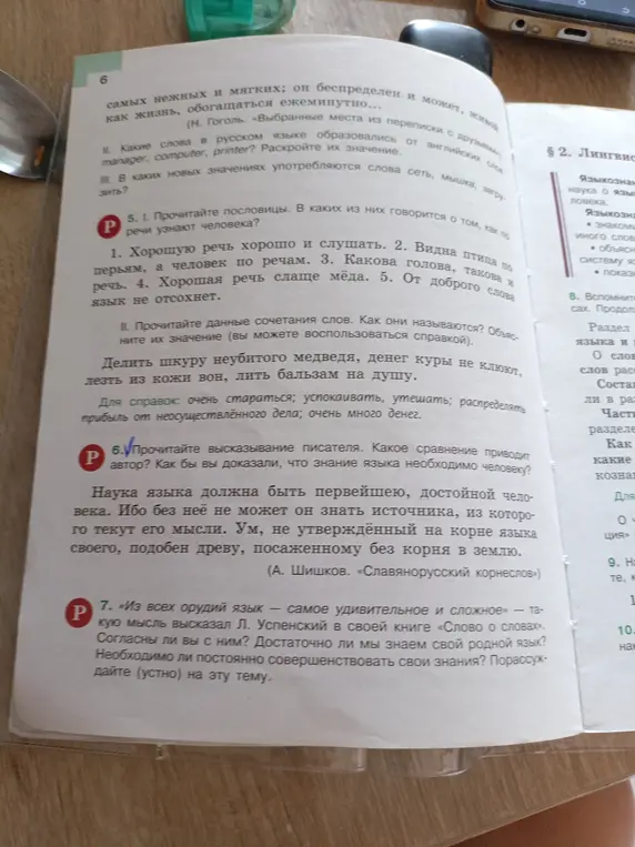 Прочитай высказывание писателя. Какое сравнение приводит автор? Как бы ты доказал, что знание языка необходимо человеку?