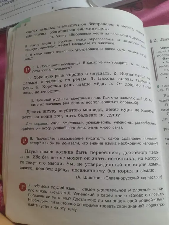 В каких пословицах говорится о том, как по речи узнают человека?