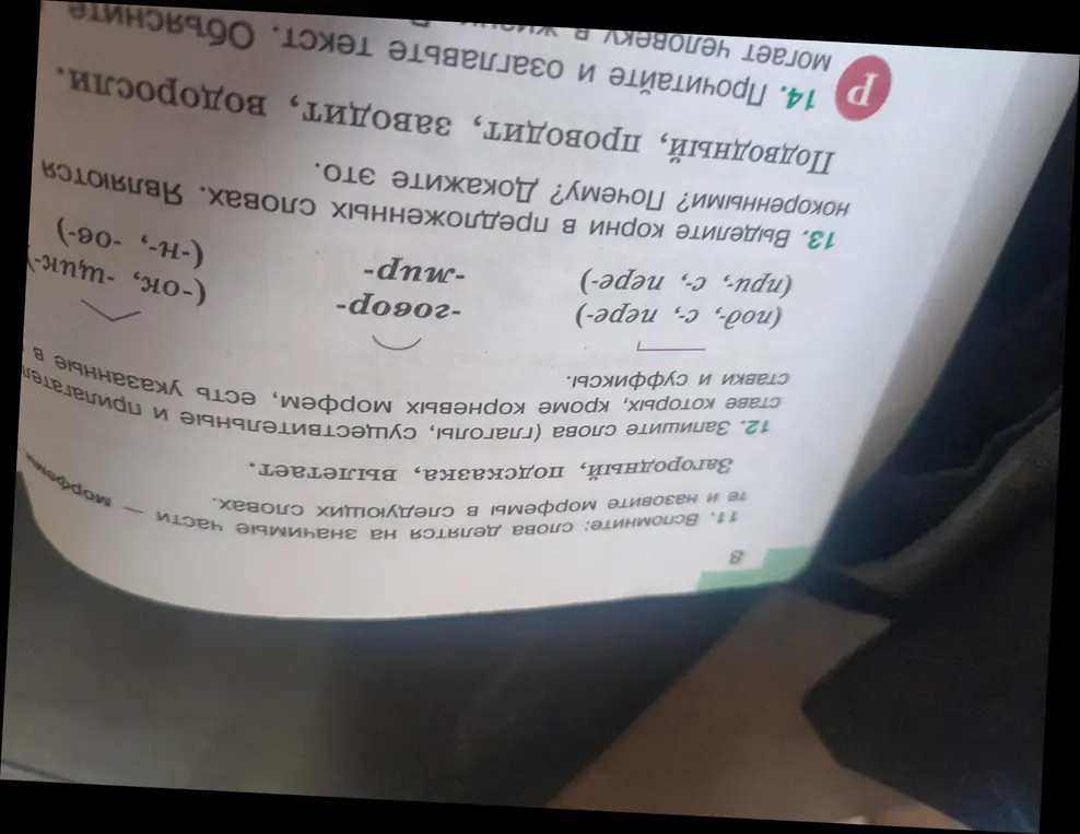 Выдели корни в предложенных словах: подводный, переговор, заводит, водоросли. Почему? Докажи это.