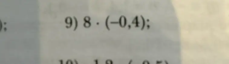 Реши пример 8 · (-0,4)