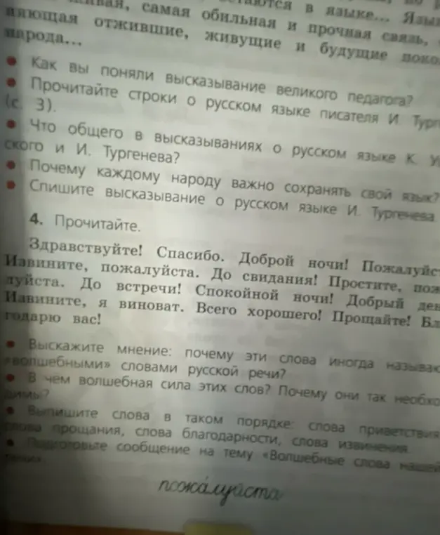 Выскажите мнение: почему эти слова иногда называют «волшебными» словами русской речи?
