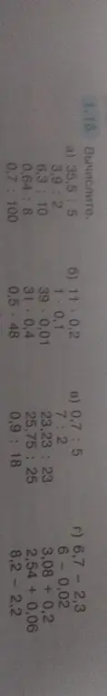 Вычисли: 35,5 : 5
