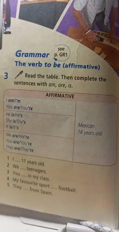 Заполни предложения формами глагола to be (am, are, is).