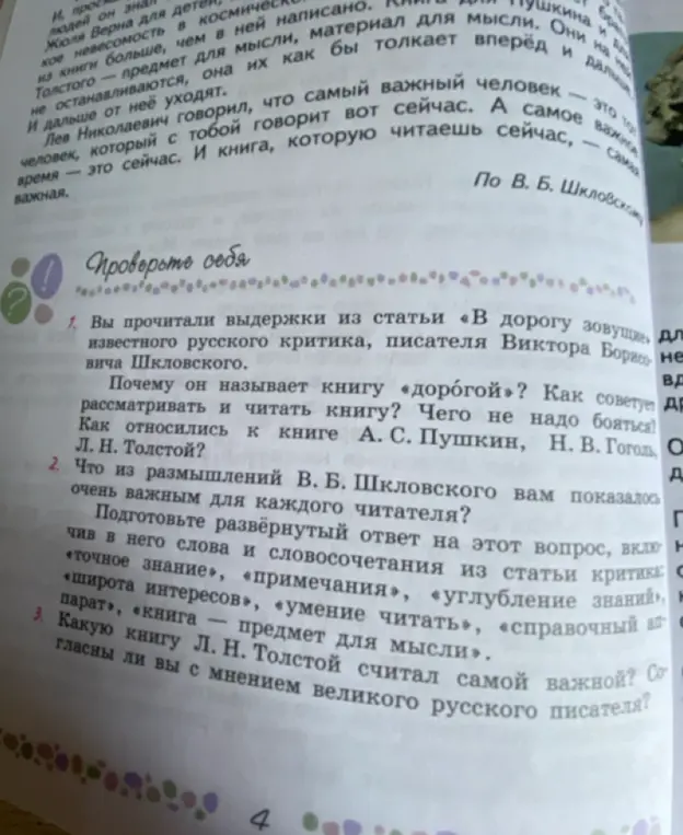 Почему В. Б. Шкловский называет книгу «дорогой»?