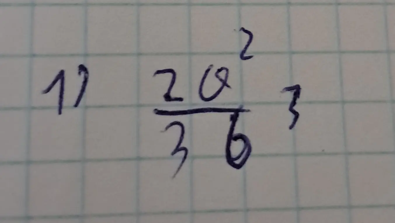 Упрости выражение (2a^2/3b^3)^3