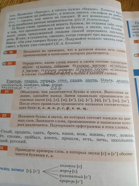 Запиши слова, произношение и написание которых различается, и подчеркни в них орфограммы.