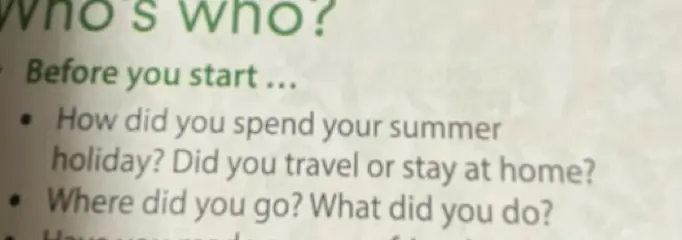 Ответь на вопрос: How did you spend your summer holiday?