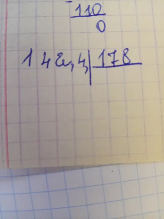 Реши пример на деление 142,4 на 178